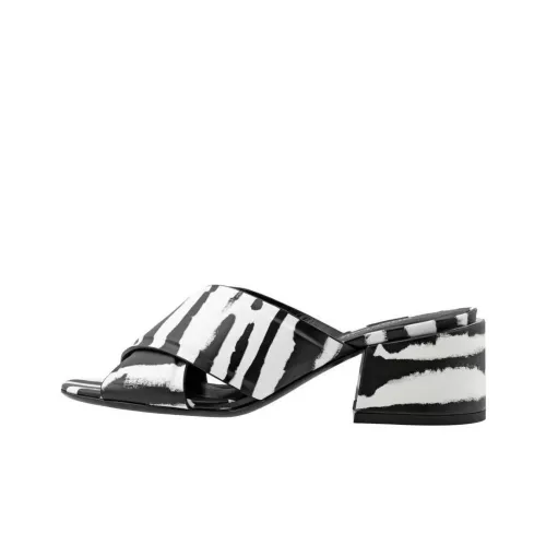 Burberry Слипоны Женские Черный Белый