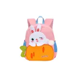 Розовый лежащий кролик, маленький размер