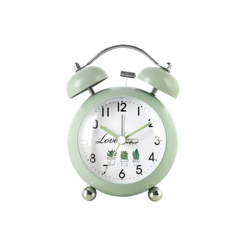 HENSE Кварцевый механизм Металл Будильник Унисекс Белый циферблат HA21