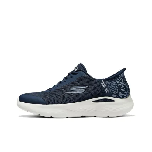 Skechers MEN'S GO Дышащий и Легкий Низкий Топ Повседневные Беговые Кроссовки Унисекс Морской Синий