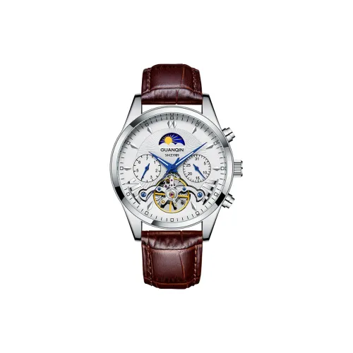 GUANQIN Механические Мужские Часы 41 мм Белые