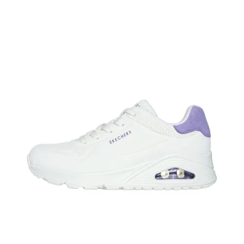 Skechers Низкие кроссовки для бега Женские Белые Фиолетовые