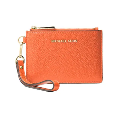 MICHAEL KORS Кожа Монета Кошелек Кошелек Женские Оранжевый