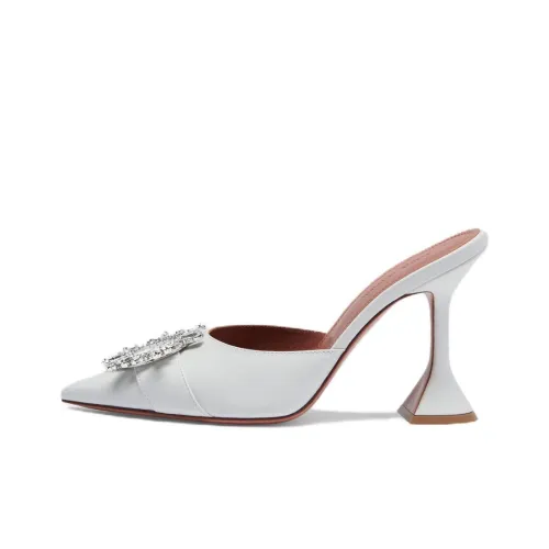 AMINA MUADDI Домашние тапочки 9,5 см Женские Белые