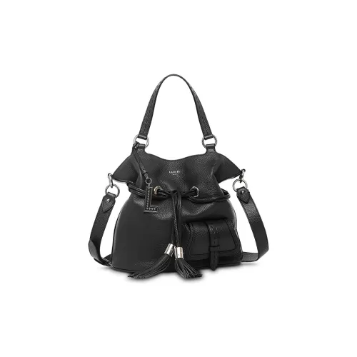 LANCEL Коровья кожа крупнозернистая Сумка через плечо Сумка Женская Черная