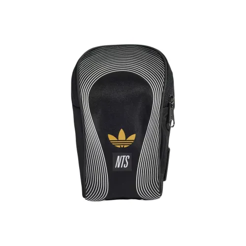 Adidas Originals NTS Radio Коллаборация Переработанный материал Полиэстер Сумка Sling Унисекс Черный