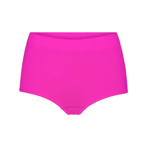 SKIMS Мягкий Сглаживающий Бесшовный Boy Short Трусы Женские Фуксия Фуксия