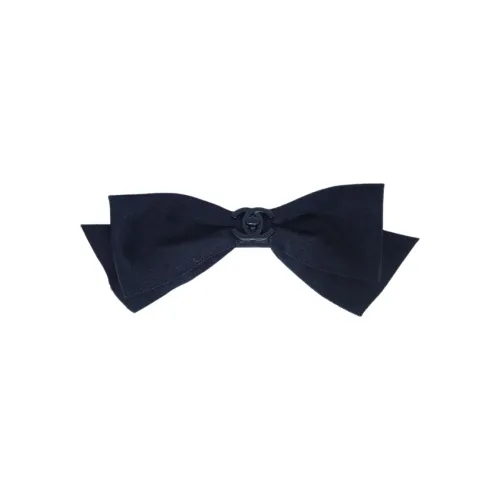 CHANEL Сатин Заколки для волос Женские Синие