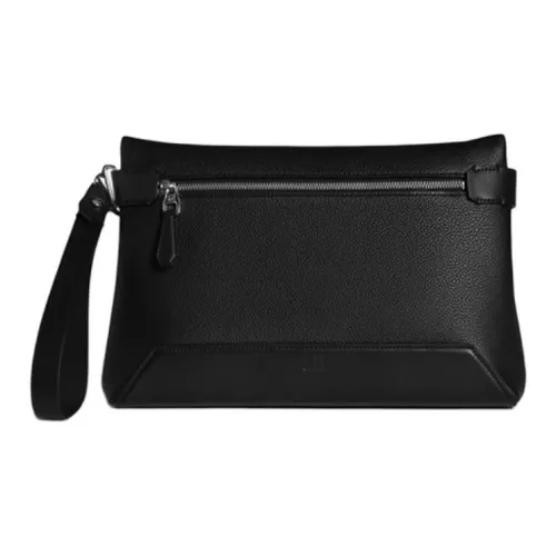 Dunhill Клатч из коровьей кожи среднего размера мужской черный