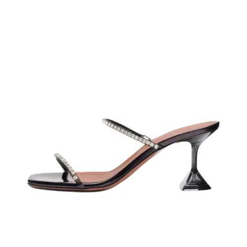 AMINA MUADDI Слипоны 7 см Женские Черные