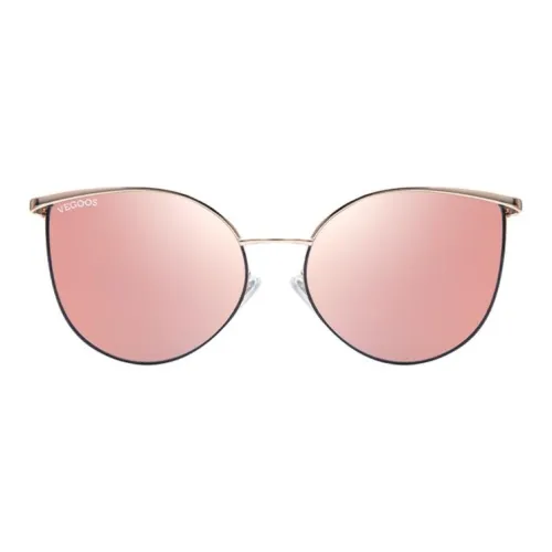 VEGOOS Металл Кошачий глаз Солнцезащитные очки Женские