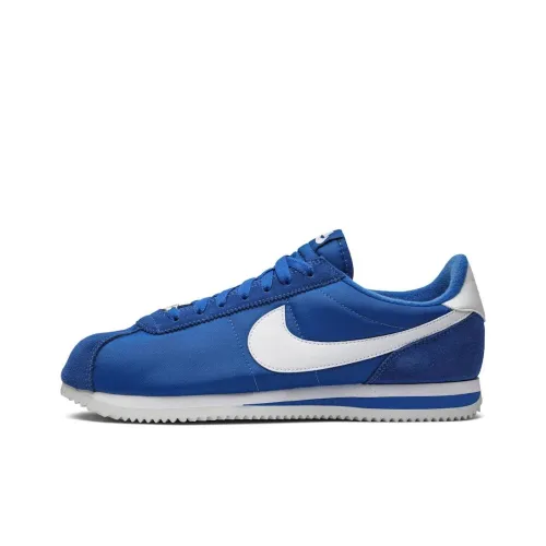 Nike Cortez Амортизация Износостойкие Низкие Кроссовки для Бега Мужские Синие Белые