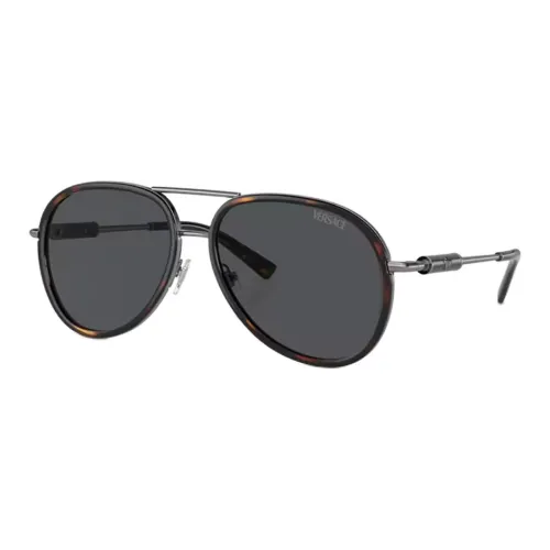 VERSACE Металл Aviator Солнцезащитные очки Унисекс Tortoiseshell
