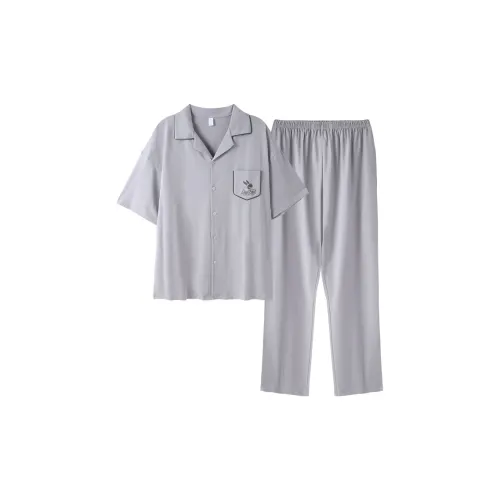 Fun Rabbit Пижамный комплект Мужской Светло-Серый