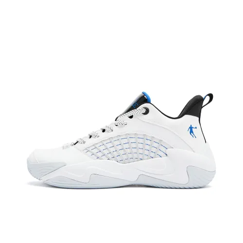QIAODAN Баскетбольные кроссовки Low Top Jordan - Белый Цифровой Синий Мужской