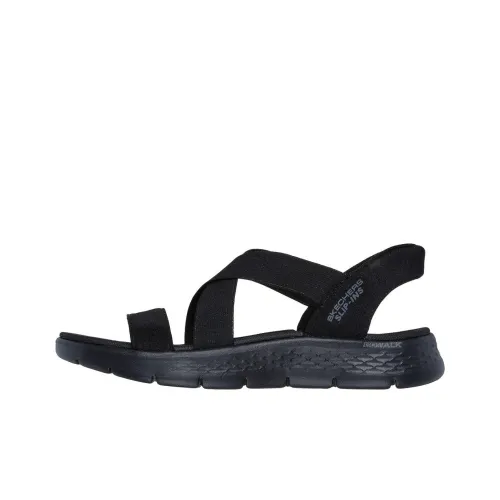 Skechers Go Walk Flex Пляжные сандалии Черные Женские