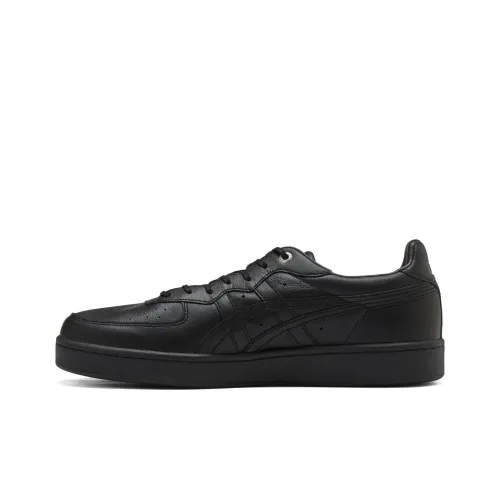 Onitsuka Tiger GSM Slip-Resistant Abrasion-Resistant Low-Top Skateboarding Shoes Unisex Black На английском языке это будет Onitsuka Tiger GSM Slip-Resistant Abrasion-Resistant Низкие Кроссовки для Скейтбординга Унисекс Черные