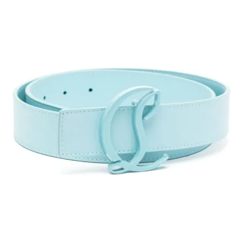 CL LUBOTING Гладкий с рельефом булавка телячья кожа кожа ремни женский синий ширина 3 см