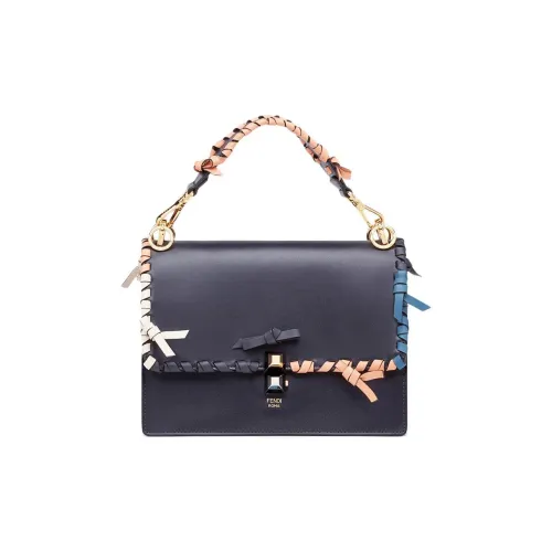 FENDI Kan I Коровья кожа Сумка Сумка через плечо Сумка через плечо Женская Синяя