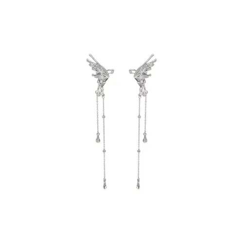 Вегетарианский сплав Нижняя заколка Серьги On Женские