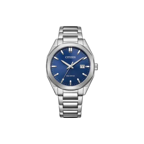 CITIZEN Eco Drive Series Кварцевый механизм нержавеющая сталь ремешок часы 38 мм унисекс синий циферблат