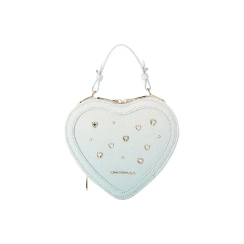 SAMANTHA THAVASA Полипропиленовая Сумка в форме Сердца Портативная Сумка через плечо Мини Сумка для женщин Мятного цвета