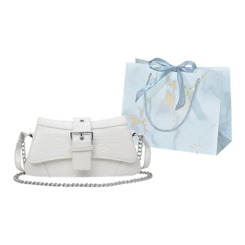 ZUONU ПУ (полиуретан) Сумка через плечо Стандартная Женская Белая Серебряная Розовая Черная