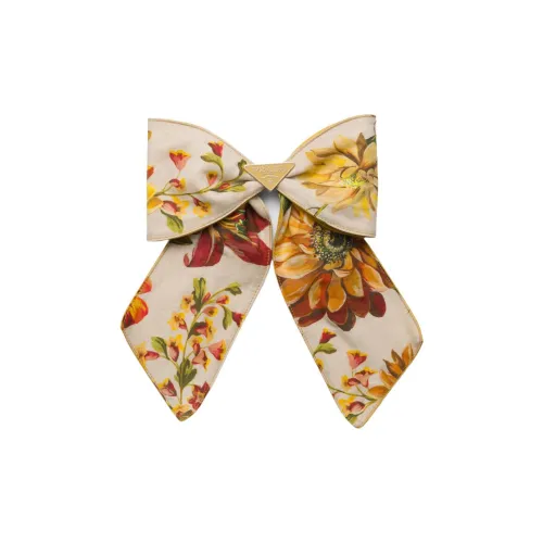 PRADA Ткань Заколки для волос Женские Песочно-бежевый Желтый