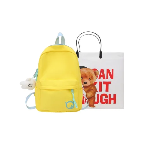 Worm's Home Нейлон Рюкзак Стандартный Женские Белый Черный Желтый Синий