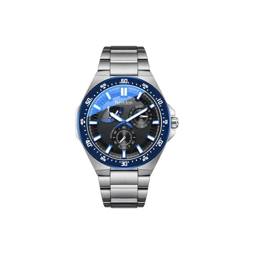 Bestdon Автоматический Механический Механизм Нержавеющая Сталь Ремешок Мужские Часы Синий Циферблат