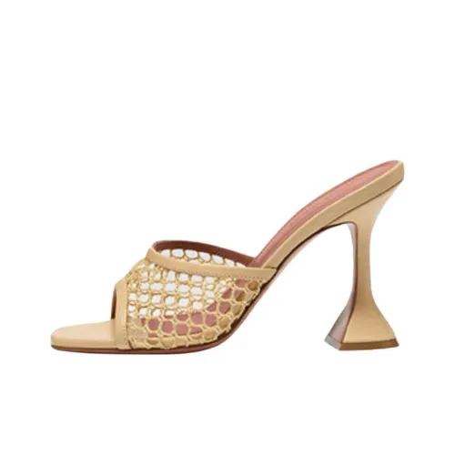 AMINA MUADDI Слипоны 9,5 см Женские Бежевые