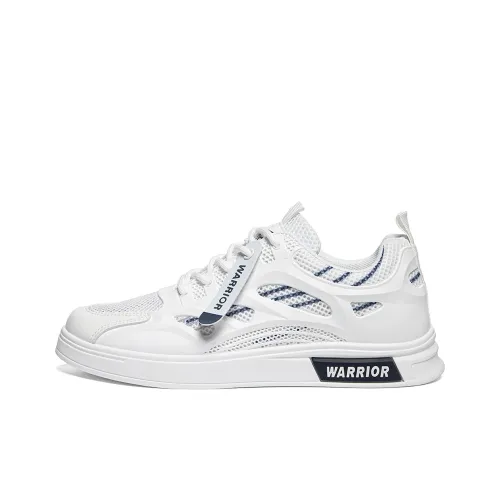Warrior Wing Series Устойчивые к истиранию Легкие Противоскользящие Низкие Скейтборд Кроссовки Мужские Белый Морской Синий