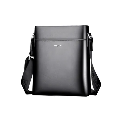 SEPTWOLVES Сумка через плечо из коровьей кожи сумка обычная унисекс черная