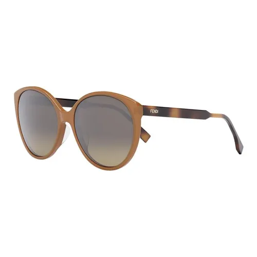 FENDI Ацетатные солнцезащитные очки "Кошачий глаз" женские коричневые