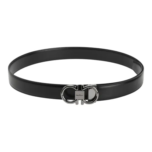 FERRAGAMO Кожаные ремни Мужской Коричневый Ширина 3,5 см