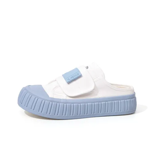 Feiyue Резиновая подошва устойчивая к истиранию домашние тапочки женские белые светло-синие