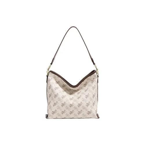 TTaG．baG Коровья кожа Сумка через плечо Женская Экрю Синий