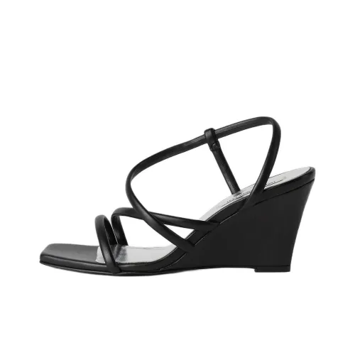 KARL LAGERFELD One Ремень Сандалии 8 см Женские Черный