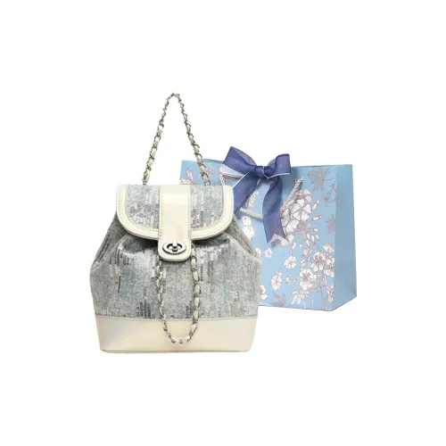 REDOO ПУ (полиуретан) Рюкзак Женские Pearl White Pink