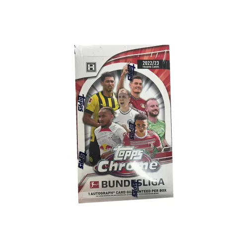 Topps 2022 23 Bundesliga Chrome Soccer Star Карты Спортивные Карты Целая Коробка
