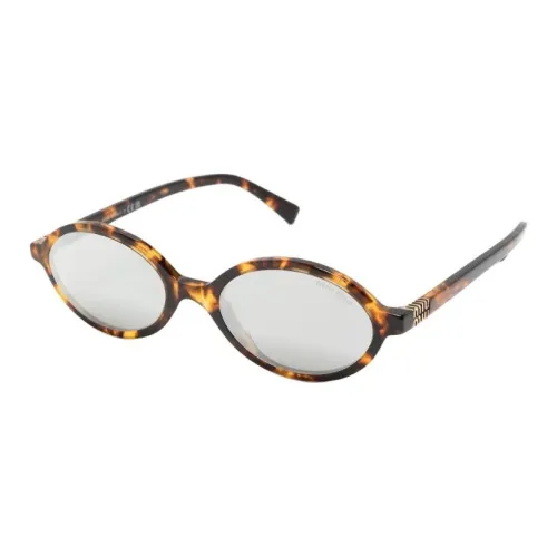 MIU MIU Ацетат OVAL SUNGLASSES Женские Черепаховый