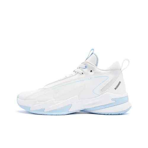 QIAODAN Баскетбольные кроссовки Low Top Jordan Белый Glacier Blue Мужской