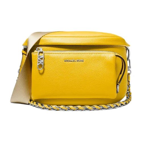 MICHAEL KORS Slater Галька Кожа Сумка через плечо Сумка на плечо Средняя Женская Желтая