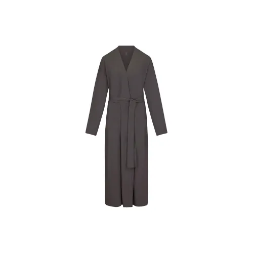 SKIMS Хлопковый поплин Сон MENS ROBE Сон Robe Мужской Пепельный Пепельный