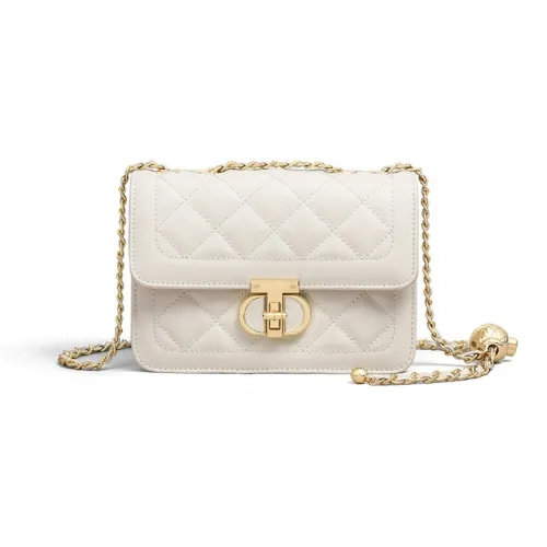 OUBOTE Сумка через плечо из синтетической кожи стандартная женская молочно-белая