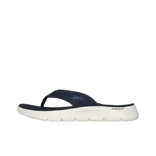 Skechers GO WALK Fle Abrasion Resistant Шлепанцы Женские Морской синий