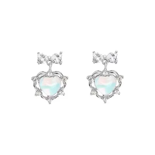 Вегетарианский сплав Нижняя заколка Серьги On Женские