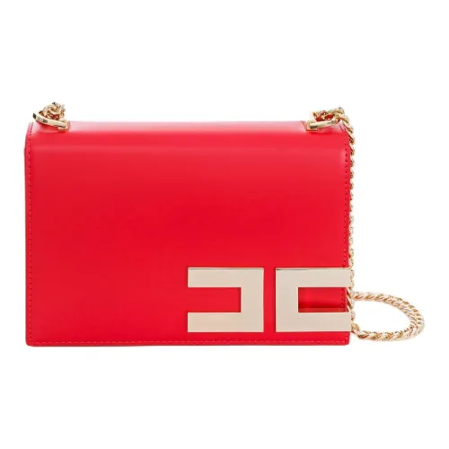 Elisabetta Franchi Сумка через плечо из синтетической кожи мини-сумка женская патент красный