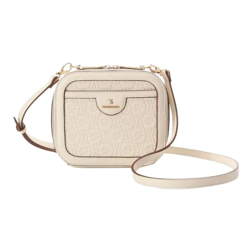 SAMANTHA THAVASA Полипропиленовая с синтетической кожей и полиэстеровая сумка через плечо женская цвет экрю