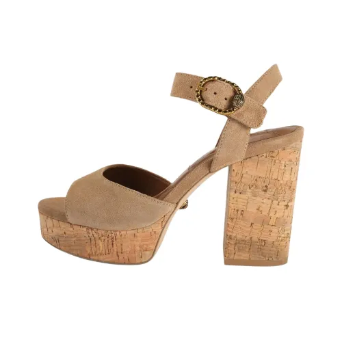 Kurt Geiger London MAYFAIR Пробка One Ремешок Сандалии 10,5 см Женские Светлый Умбра